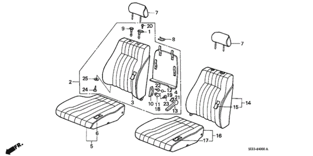 Front Seat for 1986 Honda Accord #0