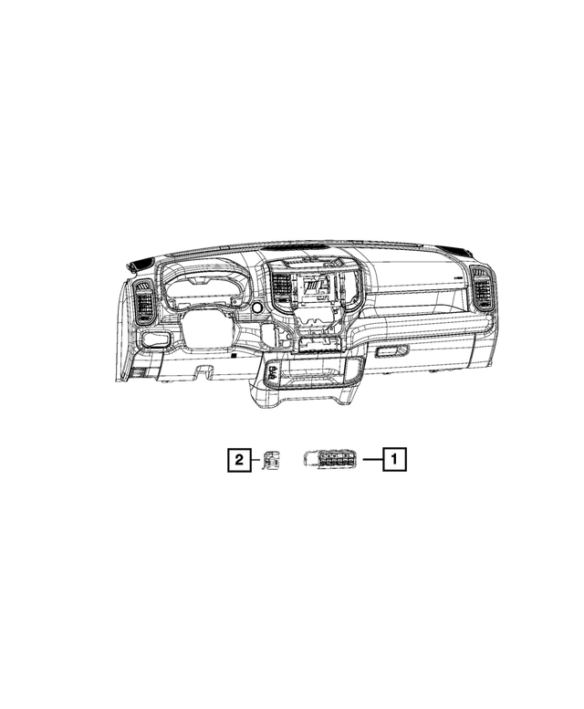 68309258AB - Electrical: Instrument Panel Switch for Mopar Image