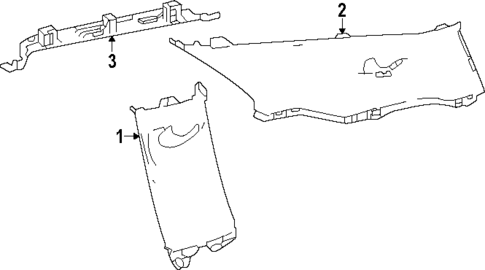 Interior Trim - Quarter Panels for 2025 Toyota Sequoia #2