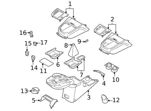 Console for 2003 Suzuki Grand Vitara #0