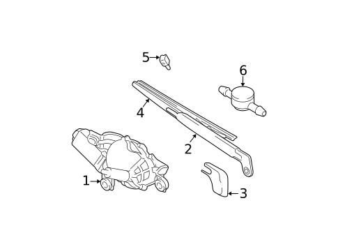 Wiper & Washer Components for 2003 Volvo XC90 #1