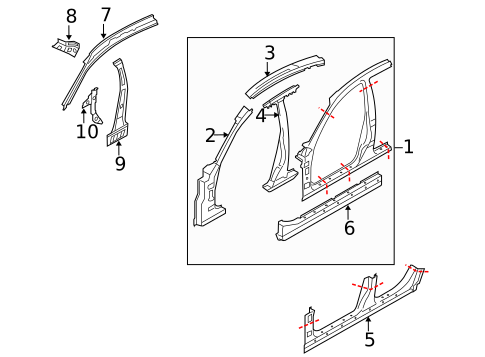 Uniside for 2010 INFINITI M45 #0
