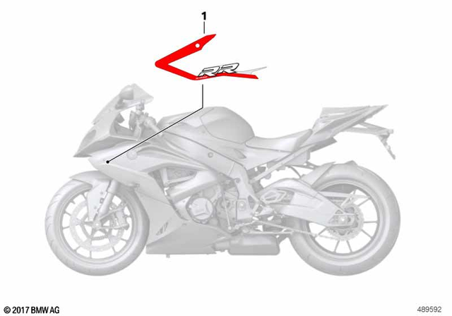 51148528376 - Body Equipment: Lettering Right -  for BMW-Motorrad Image