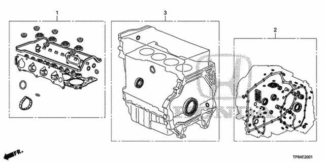 Gasket Kit (L4) for 2012 Honda Crosstour #0