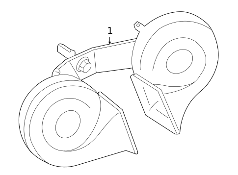 Horn for 2008 Mercury Sable #0