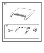 82208560AC - Mopar Accessories - Component Parts: Hood Scoop Kit for Mopar Image