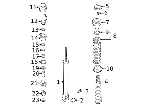 Suspension, Springs & Related Components for 2004 INFINITI Q45 #0