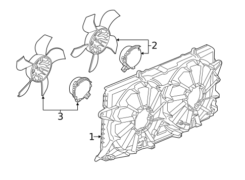Cooling Fan for 2016 GMC Sierra 1500 #0