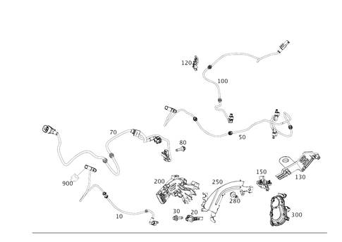 Rear Axle Wiring for 2021 Mercedes-Benz CLS53 AMG #0