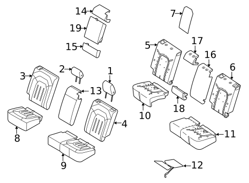 Second Row Seats for 2020 Land Rover Defender 90 #0