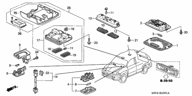 Interior Light (2) for 2006 Acura MDX #0