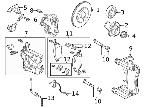 Brake Components for 2024 Fiat 500E #0