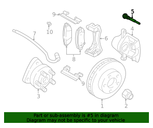 1997-2016 GM Disc Brake Caliper Bolt 11610485 | TascaParts.com