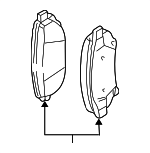 18029828 - : Brake Pads Front for Chevrolet: Impala, Monte Carlo Image