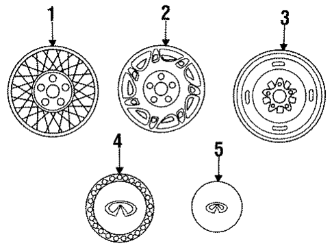 Wheels for 1996 INFINITI J30 #0