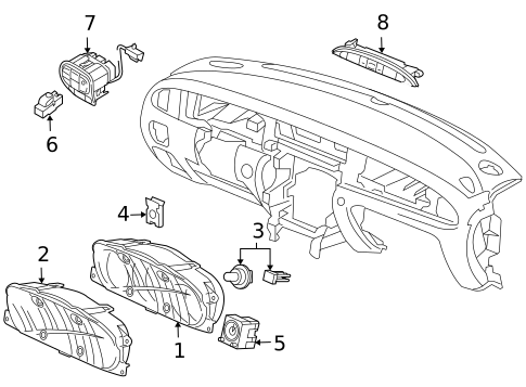 Instruments & Gauges for 2009 Jaguar Vanden Plas #0