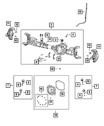 68400721AA - Front Axle; Dana 210 MM; Differential and Drive Line: Axle Housing for Jeep: Wrangler Image