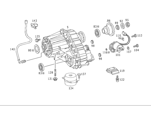 Transfer Case Assembly for 1999 Mercedes-Benz ML430 #0