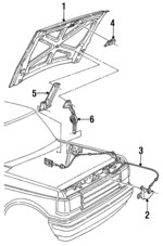 F2TZ16612A - Body: Hood for Ford Image