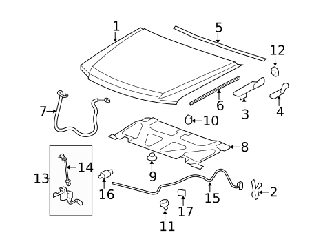 Hood & Components for 2014 GMC Sierra 2500 HD #0