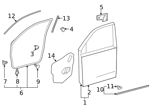 Door & Components for 2020 Lexus GX460 #0