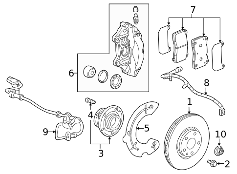 Front Brakes for 2017 Cadillac CT6 #0