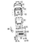 68543689AA - Interior Trim: Seat Bracket for Jeep: Grand Cherokee, Grand Cherokee L Image