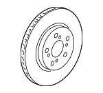 45251SJA903 - : 2005-2012 Acura RL - Disk, Front Brake for Acura: RL Image