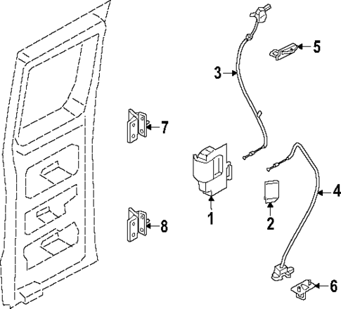 Lock & Hardware for 2025 Ford E-Transit #5