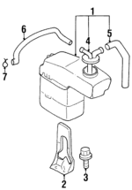 MB906437 - Cooling System: Tank Assembly Mount Bracket for Mopar Image