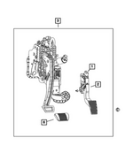 68497848AA - Fuel and Accelerator Pedal: Acceleration Sensor for Ram: 1500 Image