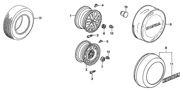 Wheel Disk (KA) for 2006 Honda CR-V #0