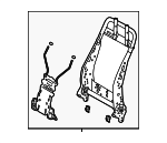 7164002580 - Body: Seat Back Frame for Toyota: Corolla Image