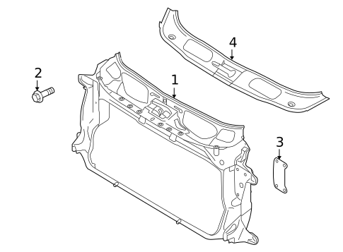 Radiator Support for 2016 Porsche Panamera #0
