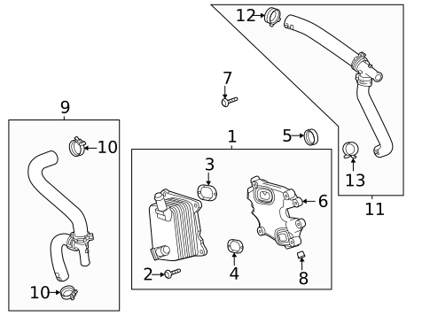 Engine Oil Cooler for 2025 Cadillac CT4 #0