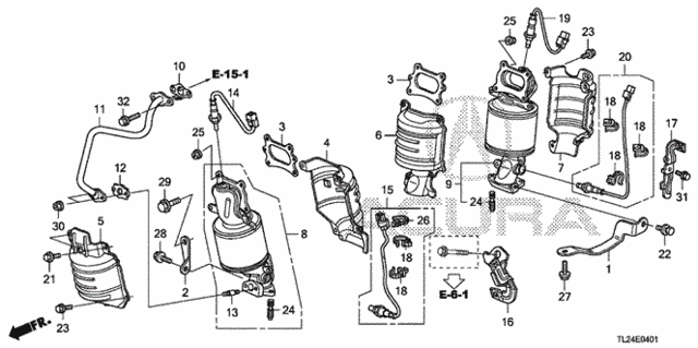 Converter (V6) for 2011 Acura TSX #0
