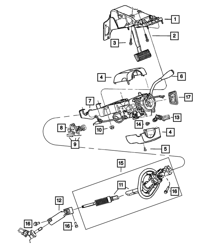 6507599AA - Steering: Hex Head Bolt for Mopar Image image