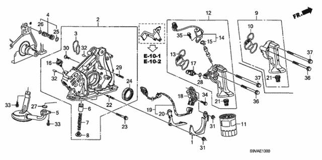 Oil Pump - Oil Strainer for 2008 Honda Pilot #0