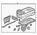 81190SHJA02ZB - : Console Assembly for Honda: Odyssey Image