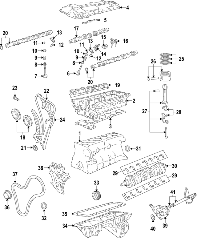 11110419096 - Engine: Cylinder Block for BMW Image