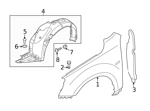 Fender & Components for 2018 Kia Cadenza #0