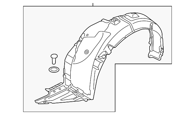 2017 Kia Cadenza Fender Liner 86811-F6000 | OEM Parts Online