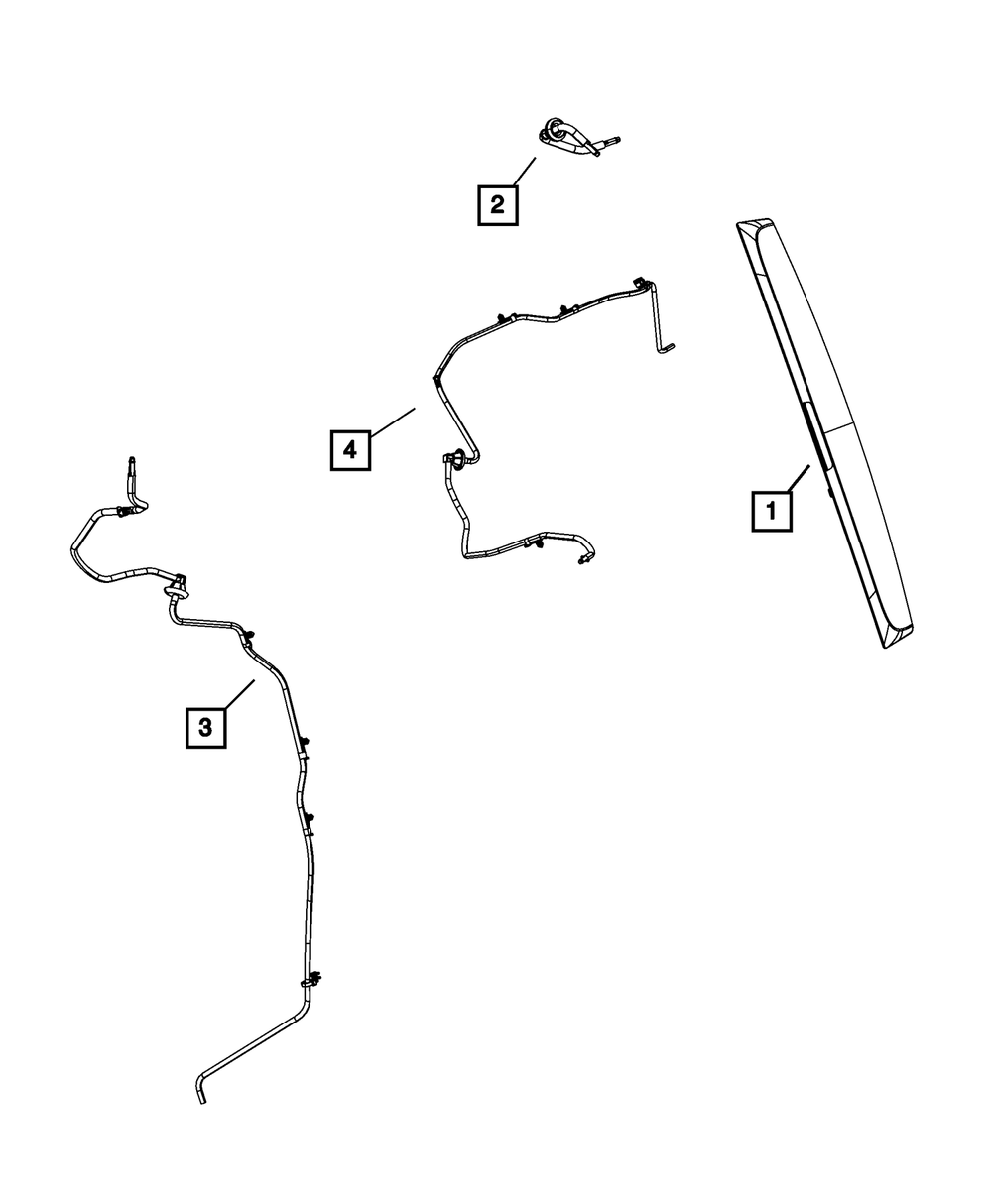 Lift-Gate Washer Nozzle - Mopar (68043907AA)