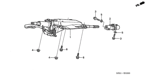 Steering Column for 2004 Honda Civic #0