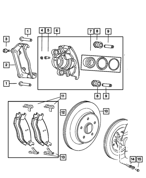 Rear Brakes for 2007 Dodge Durango #0