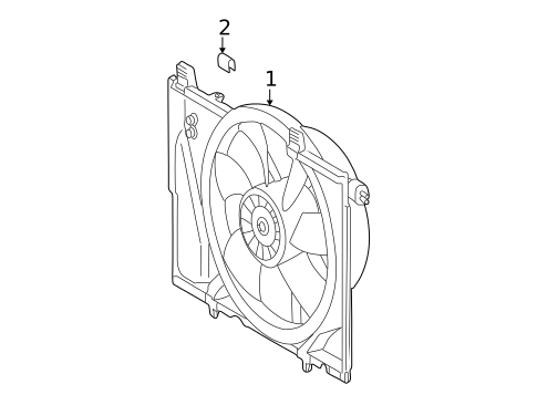 Cooling Fan for 2009 Mercedes-Benz SL600 #0