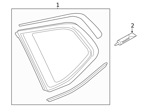 Glass & Hardware for 2025 Volkswagen Atlas Cross Sport #0