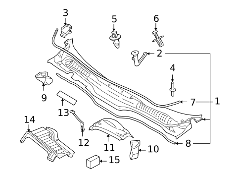 Cowl for 2010 Volvo C30 #0