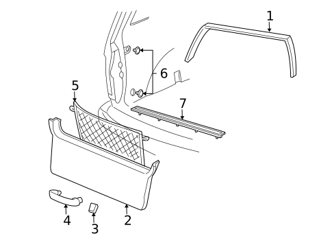 Interior Trim for 2005 Ford Freestar #0