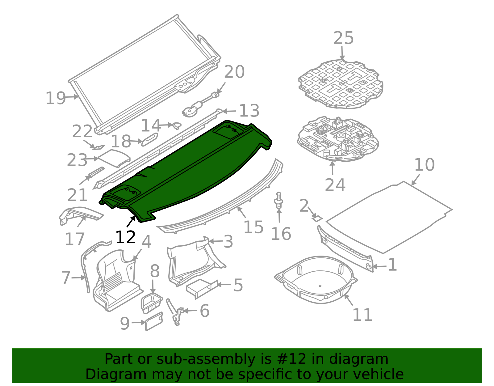 2004-2010 BMW Package Tray 51467066579 | AutoNation Parts
